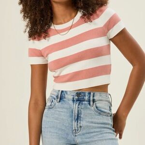 NEW Altar’d State Striped Crop Top Size XXL NWT